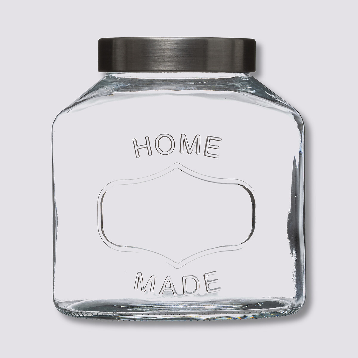 Bocal verre couvercle inox 2,5l 