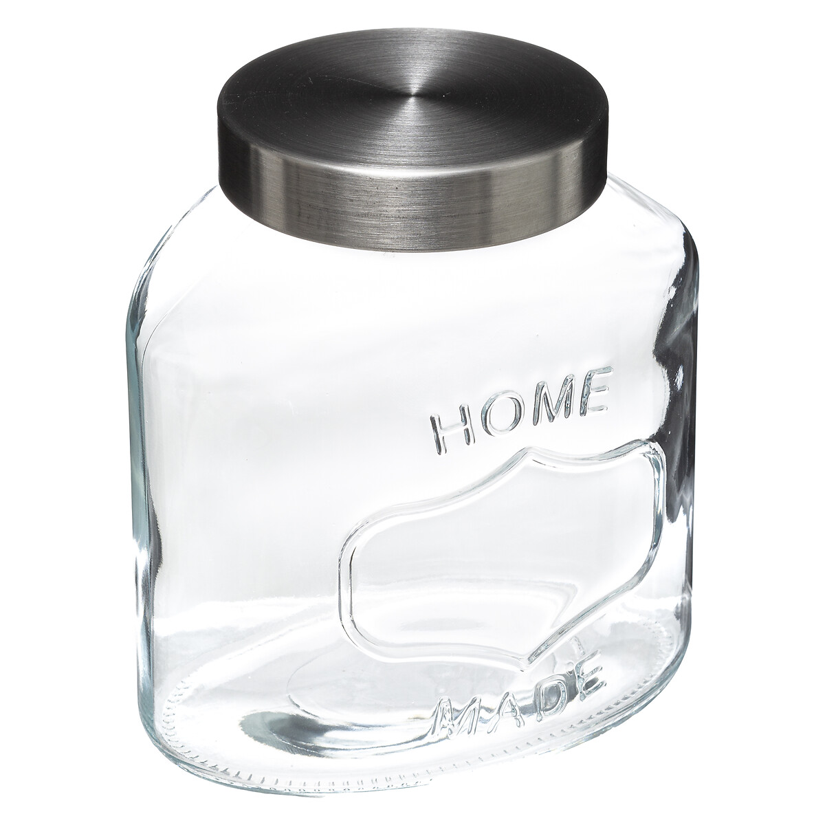 Bocal verre couvercle inox 2,5l 