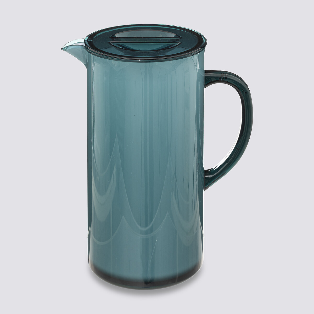 Pichet avec couvercle, bleu pétrole Square