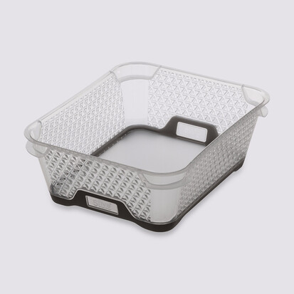 Panier en plastique 2,2l -taupe Gomy