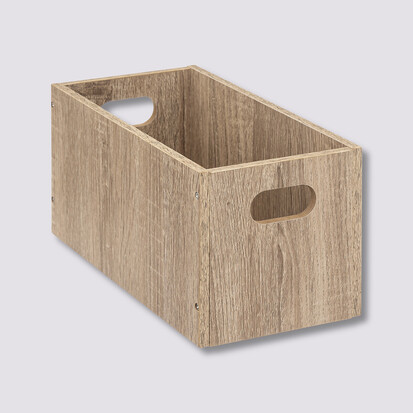 Panier 15x31cm, effet chêne naturel Mix'n modul