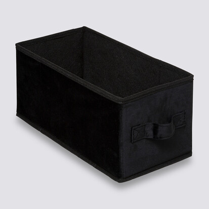 Panier velours 15x31 cm, noir Mix'n modul