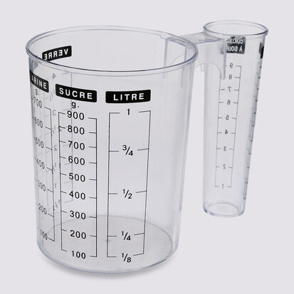 Verre doseur double 1l 