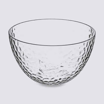 Saladier martelée d14 cm,transparent Estiva