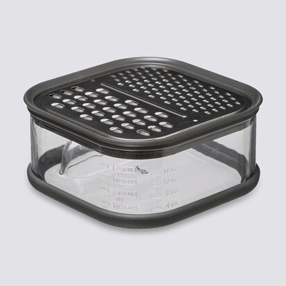 2 râpes inox avec boîte de récupération 