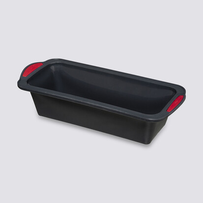 Moule à cake silicone- noir,rouge Silitop