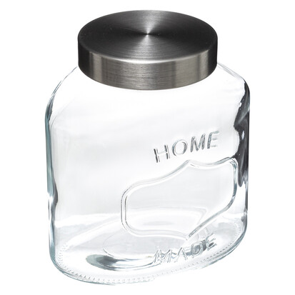 Bocal verre couvercle inox 2,5l 
