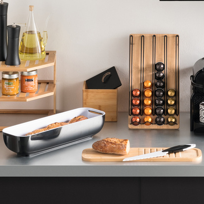 Boîte à baguette, noir Black bambou