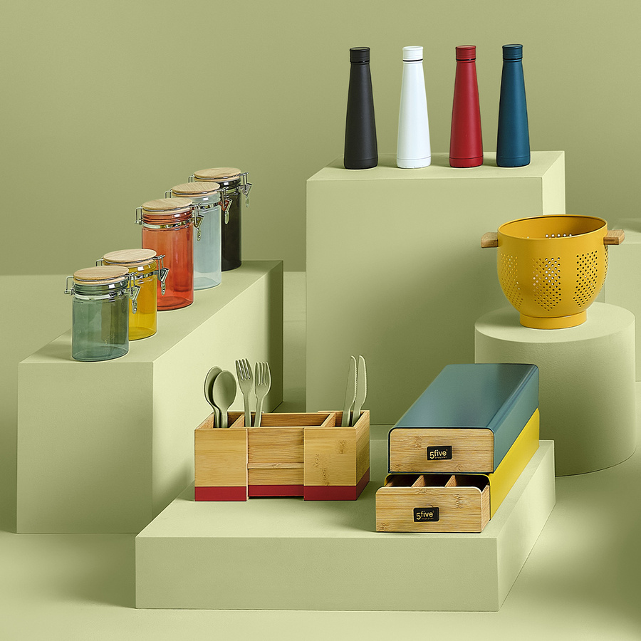 Porte-capsules x30, jaune moutarde Modern color