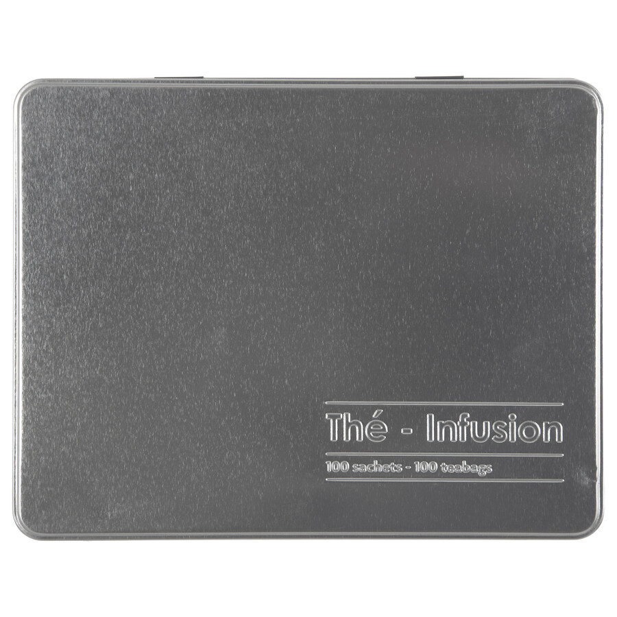 Boîte à thé 100 sachets métal, noir Black edition