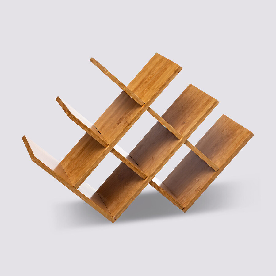Rangement 8 bouteilles Bambou