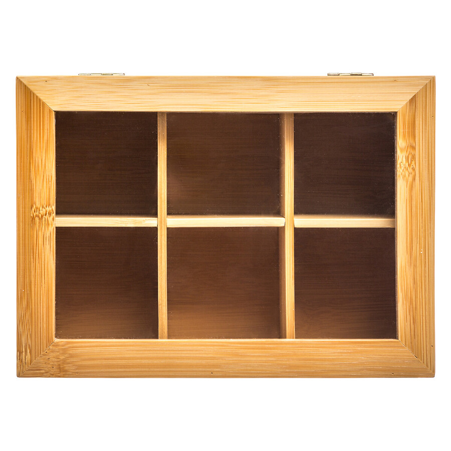 Boîte à thé 6 compartiments Bambou