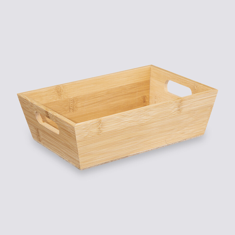 Corbeille rectangulaire 23x16 cm Bambou