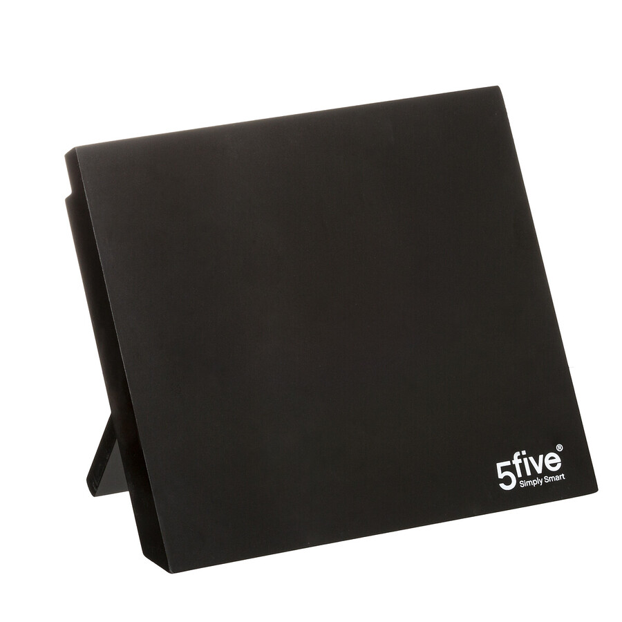 Bloc aimanté avec 5 couteaux, noir 