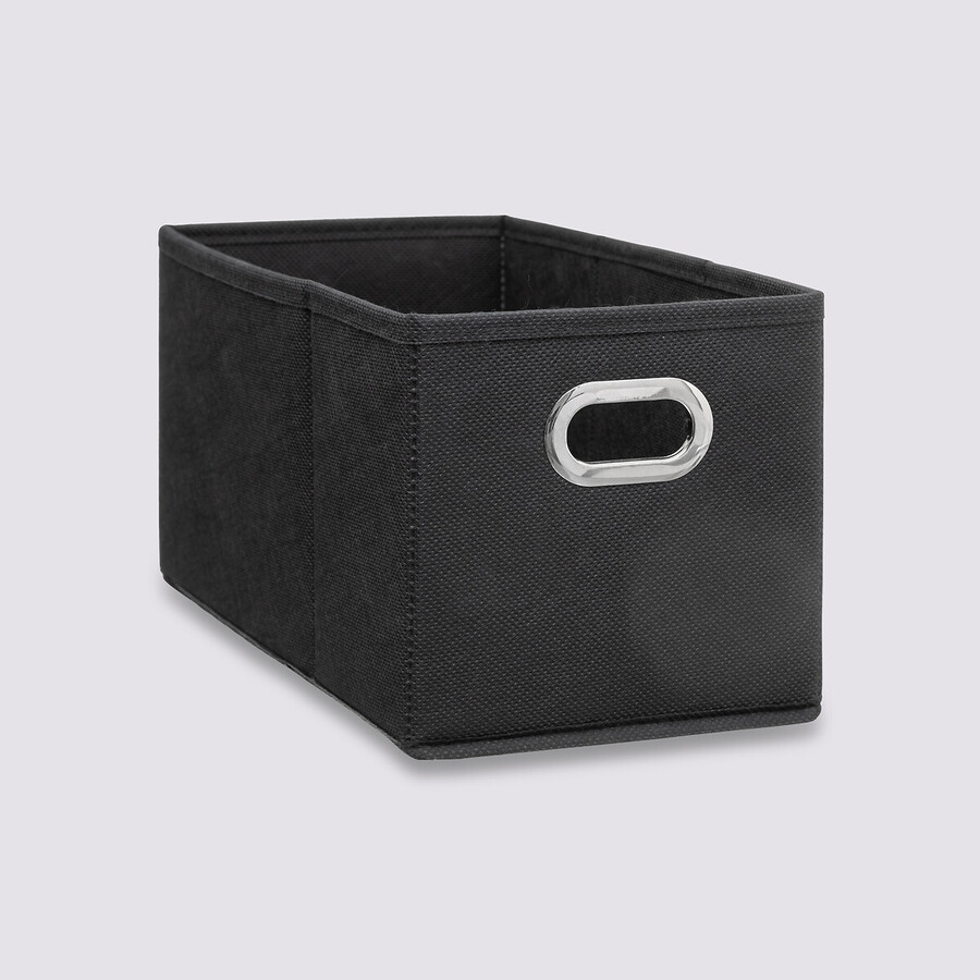 Panier tissu 15x31 cm, gris anthracite Mix'n modul