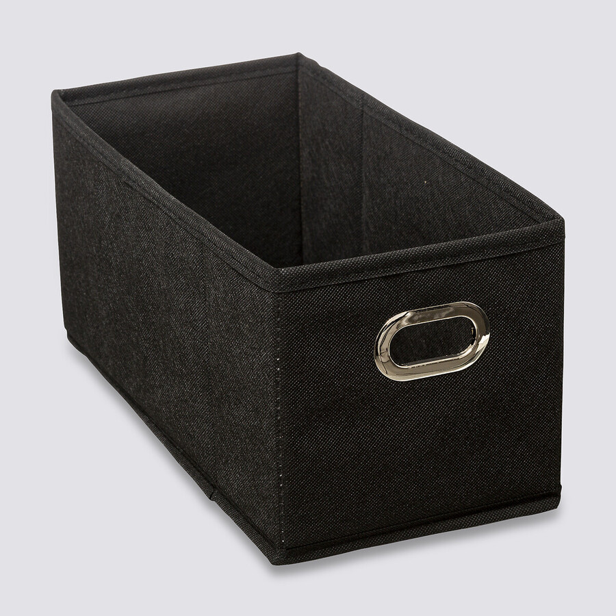 Panier tissu 15x31 cm, noir Mix'n modul