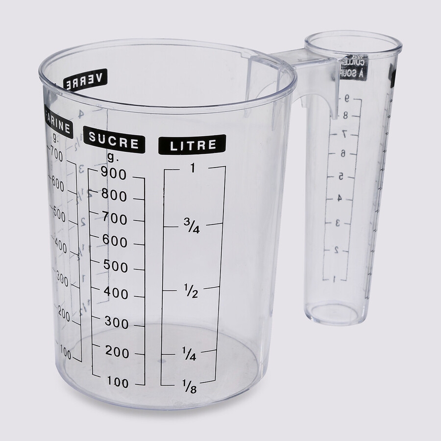 Verre doseur double 1l 