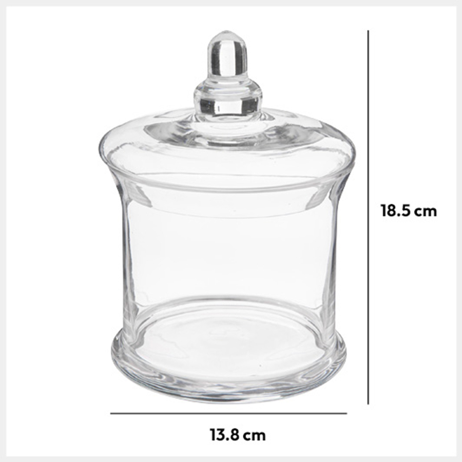 Bonbonnière verre 1l 