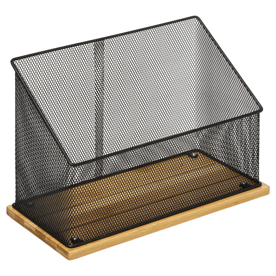 Organiseur de bureau - bambou, noir Mayaj
