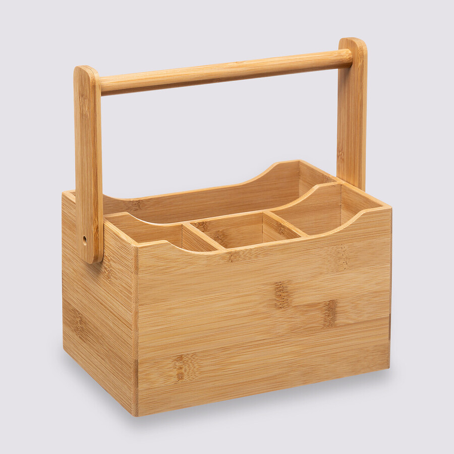 Pot à ustensiles avec anse Bambou