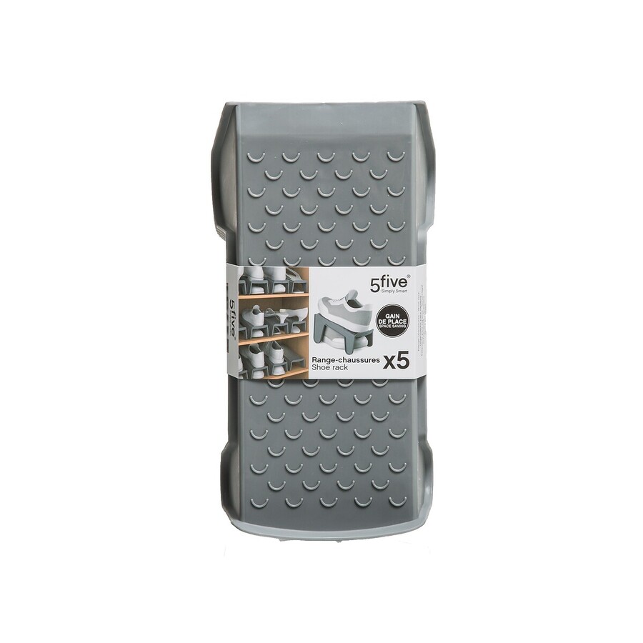 5 rangements à chaussures, gris Spacy