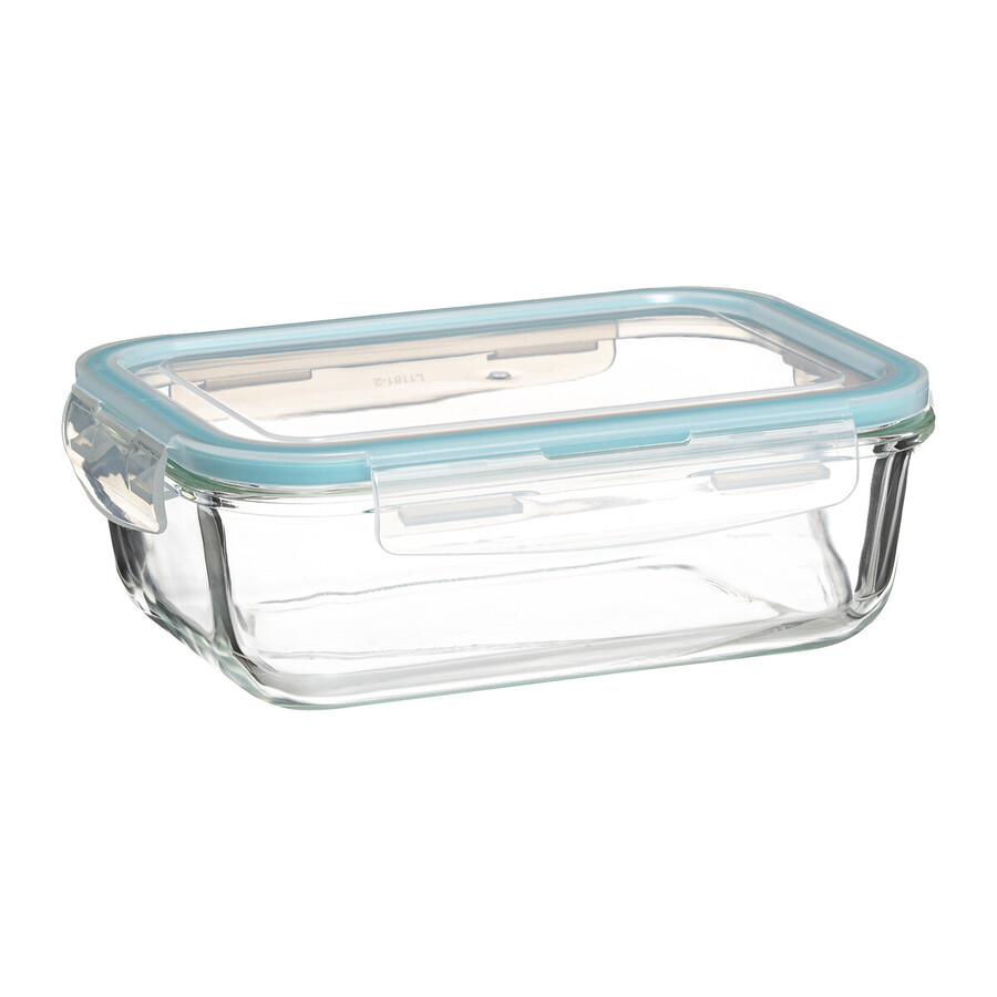 3 petites boîtes rect de conservation verre Clipeat