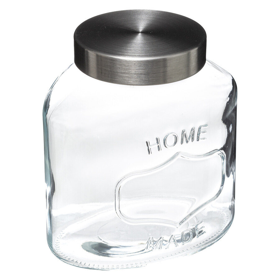 Bocal verre couvercle inox 2,5l 
