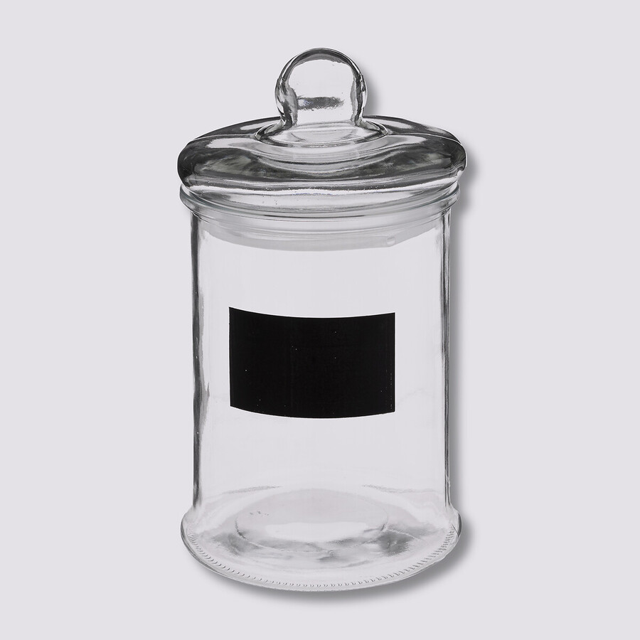 Bonbonnière en verre avec ardoise 1,2l 