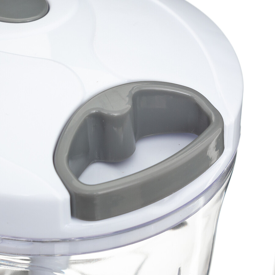 Hachoir et batteur manuel à fil 900ml, blanc