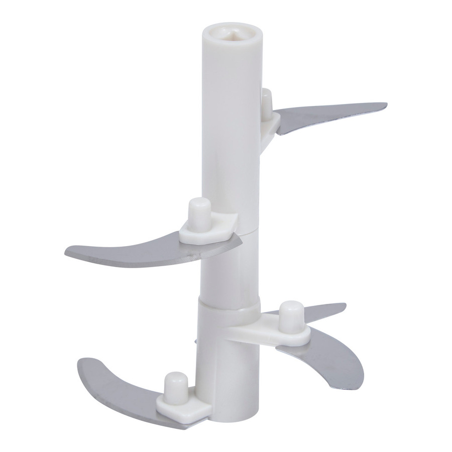 Hachoir et batteur manuel à fil 900ml, blanc