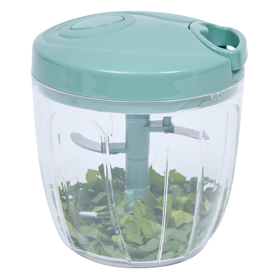 Hachoir et batteur manuel à fil 900ml, blanc