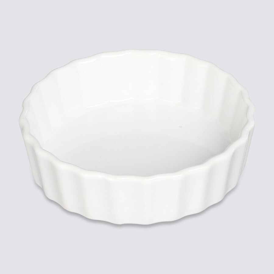 Moule à tartelette céramique 12,5cm, blanc 
