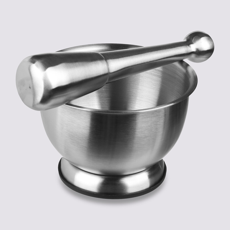 Mortier et pilon en inox 