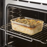 3 petites boîtes carrées de conservation verre Clipeat