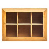 Boîte à thé 6 compartiments Bambou