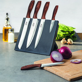 Bloc aimanté avec 5 couteaux, noir 
