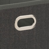 Panier tissu 15x31 cm, gris foncé chiné Mix'n modul