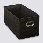 Panier tissu 15x31 cm, noir Mix'n modul