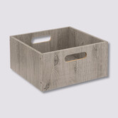 Panier 31x15 cm, effet chêne gris Mix'n modul