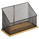 Organiseur de bureau - bambou, noir Mayaj