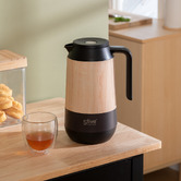 Pichet isotherme 1l, effet bois naturel 