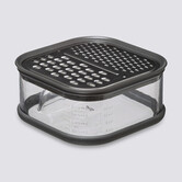 2 râpes inox avec boîte de récupération