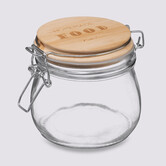 Bocal verre couvercle pin, 0,5l Wording