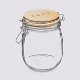 Bocal verre couvercle pin, 0,75l Wording