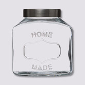 Bocal verre couvercle inox 2,5l 