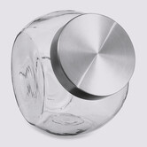 Bocal verre à bonbons couvercle inox 2,1l