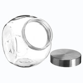 Bocal verre à bonbons couvercle inox 2,1l