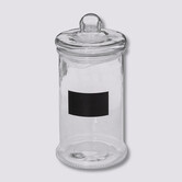 Bonbonnière en verre avec ardoise 1,6l 