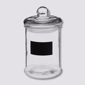 Bonbonnière en verre avec ardoise 1,2l 