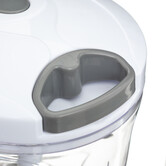 Hachoir et batteur manuel à fil 900ml, blanc